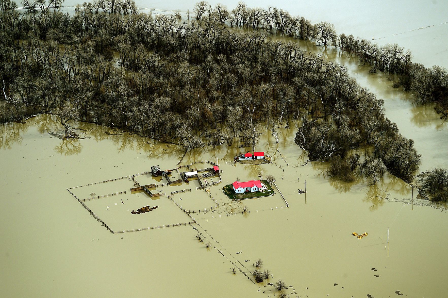 Flooded farm house, Glasgow
